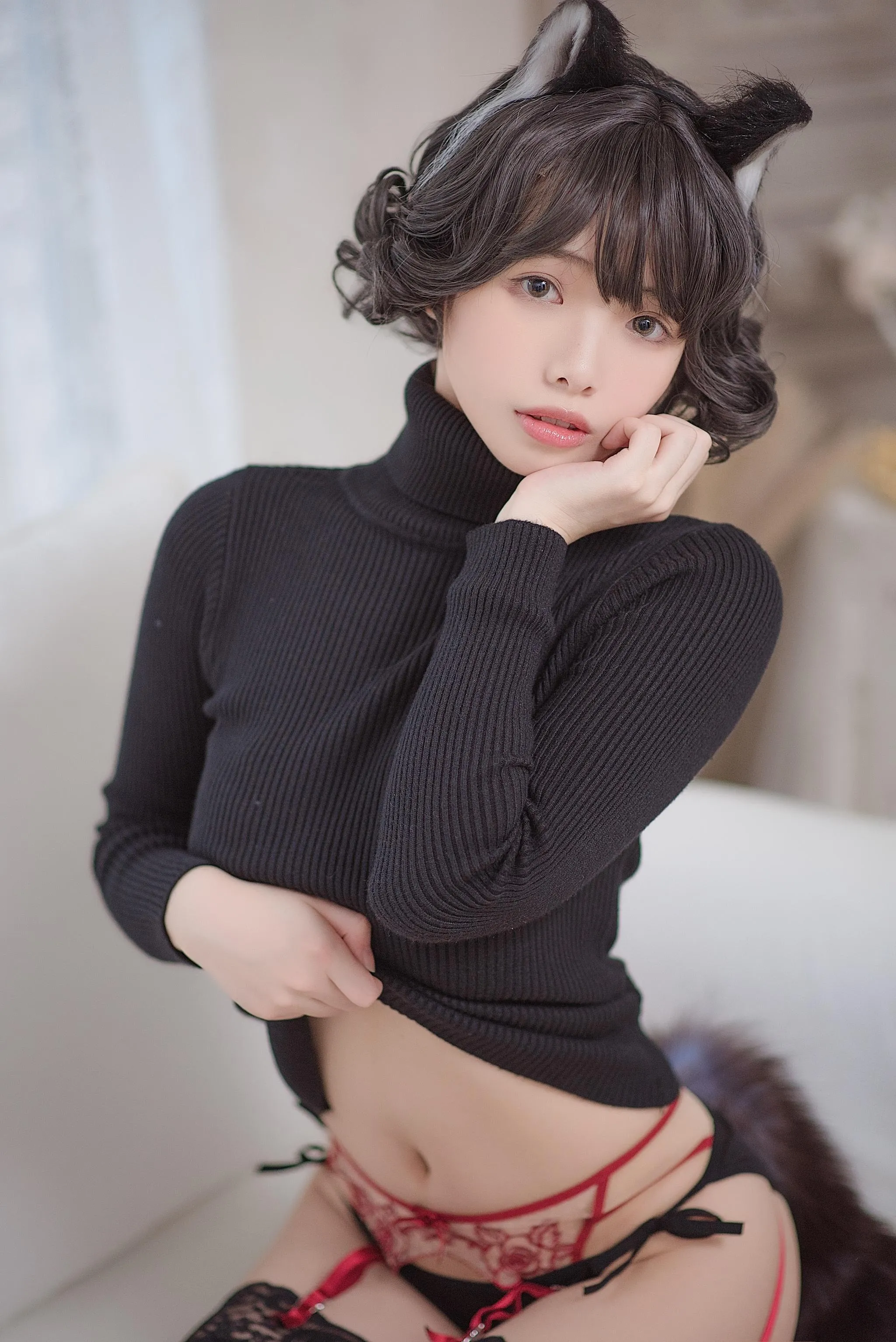 NO.9 雯妹不讲道理-黑猫内衣 [31P]插图